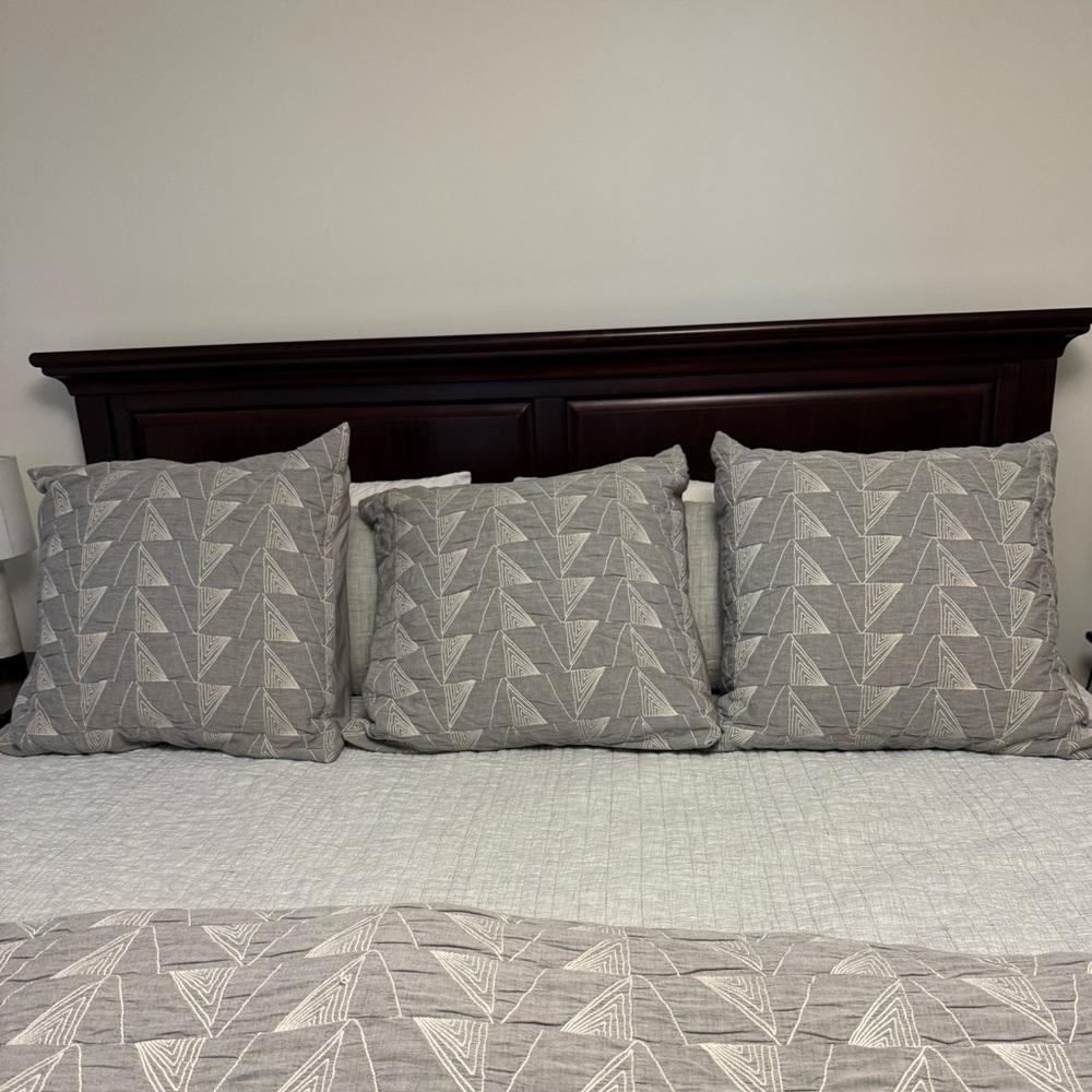 Lot of 3 West Elm 26 inch Euro Sham Pillows
